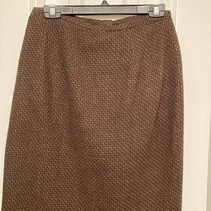Size 10 Brown Tweed Skirt